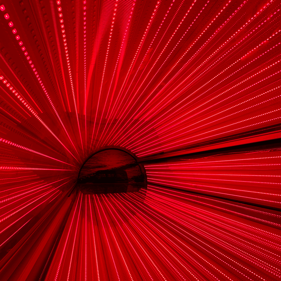 Casa Soleil full-body red-light bed with illuminated LED panels